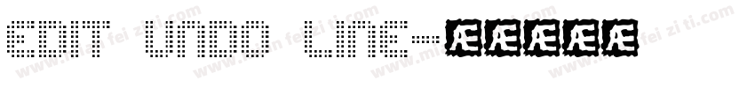 edit undo line字体转换